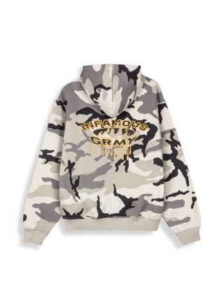 Sudadera Grimey Capucha Follow The Dollar White Camo Talla CH